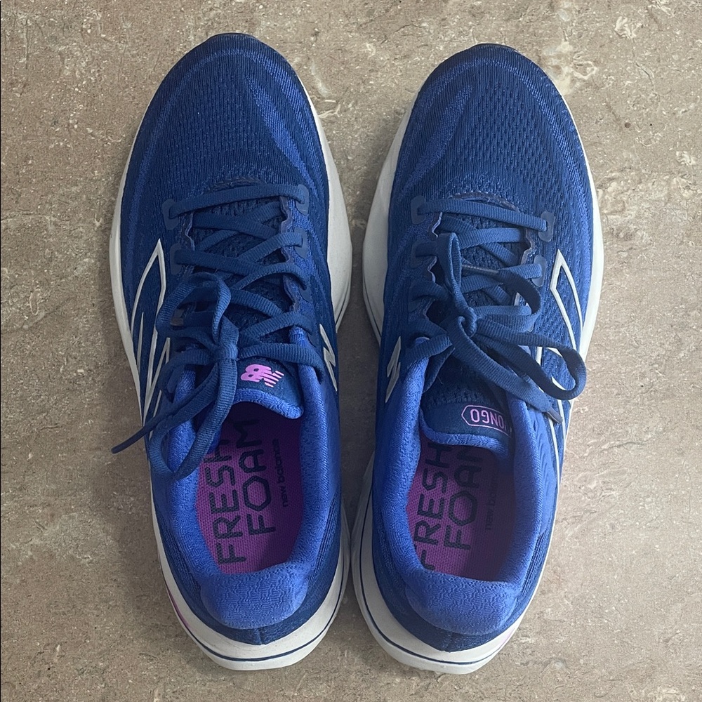New Balance Navy and Purple Athletic Sneakers